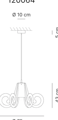 Lampada Emporium Ricciolo grande 120064 a PREZZI OUTLET