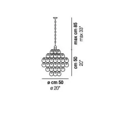 Lampada Giogali sp 50 in Offerta Outlet. Vistosa e di stile!