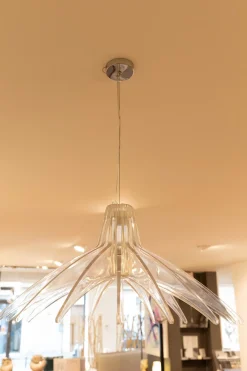 Lampada Lampadario trasparente  Artigianale in OFFERTA OUTLET