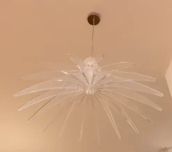 Lampada Lampadario trasparente  Artigianale in OFFERTA OUTLET