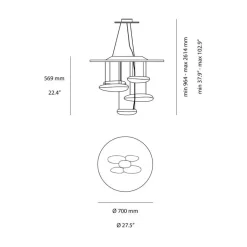 Lampada Mercury mini led 29w Collezione esclusiva in OFFERTA OUTLET