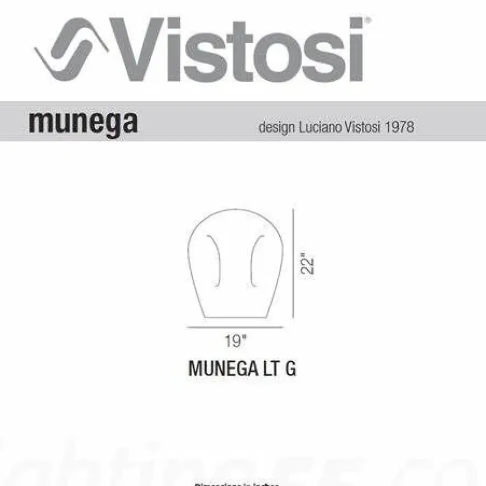 Lampada Munega Vistosi a prezzo Outlet. Acquista ora!