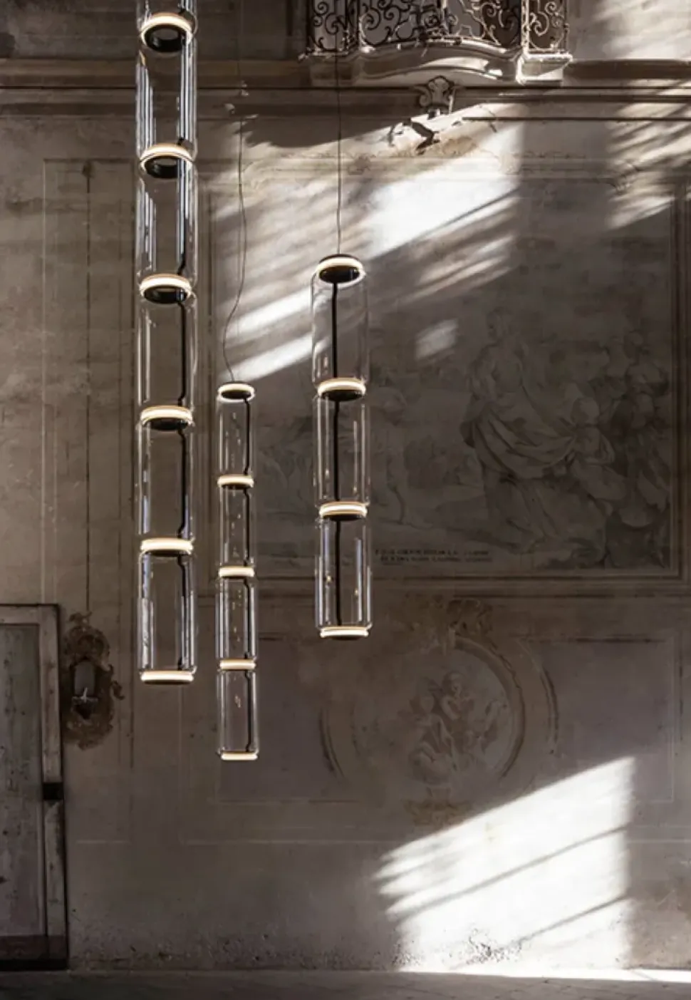 Lampada Noctambule suspension 3 low cylinder Flos in OFFERTA OUTLET