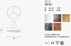 Lampada Olà S6 60 Masiero a prezzo scontato! Acquista ora!