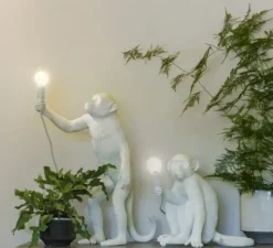 Lampada Seletti Monkey lamp white a PREZZI OUTLET