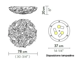 Lampada Slamp Veli large couture a PREZZI OUTLET
