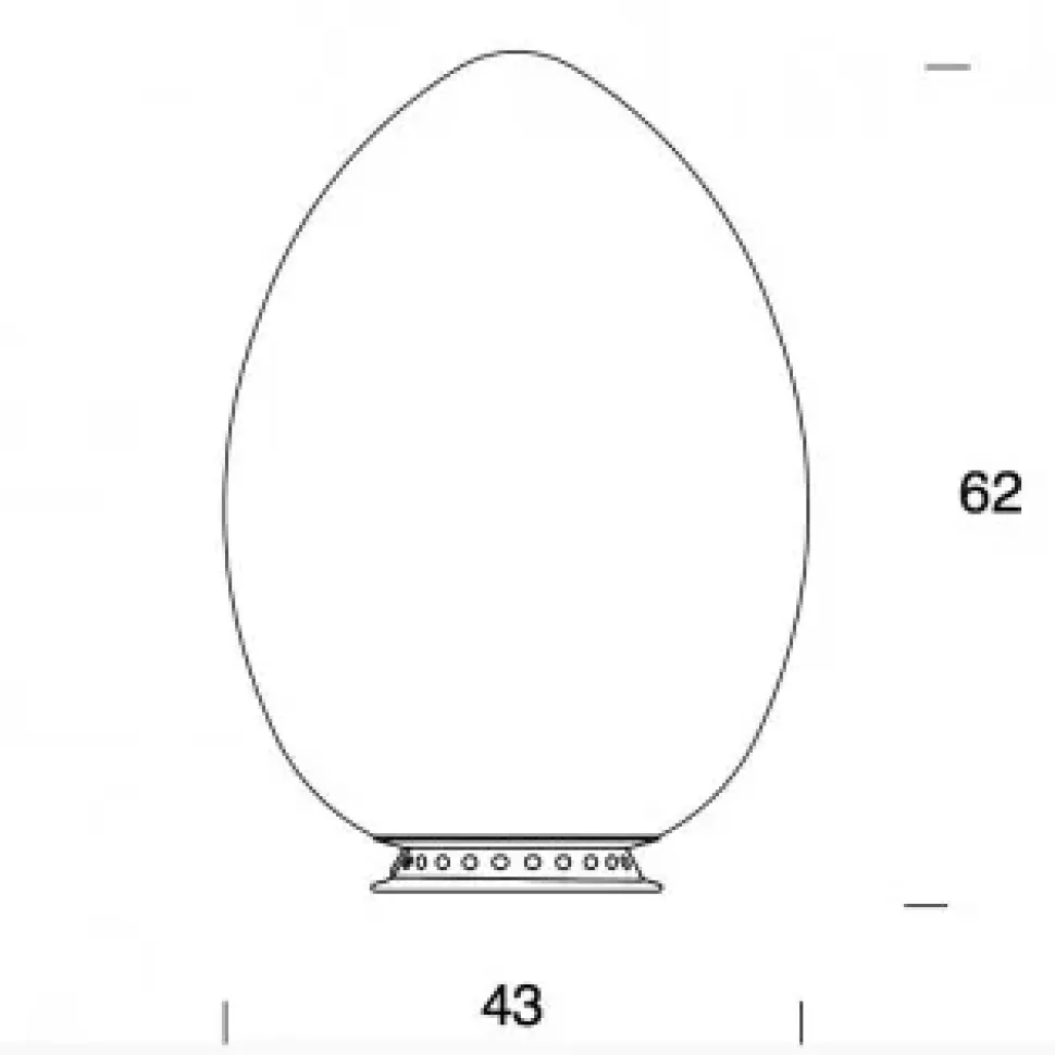 Lampada Uovo grande, Fontana arte in Offerta Outlet.