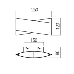 Lampada Xavier redo applique led Collezione esclusiva in OFFERTA OUTLET