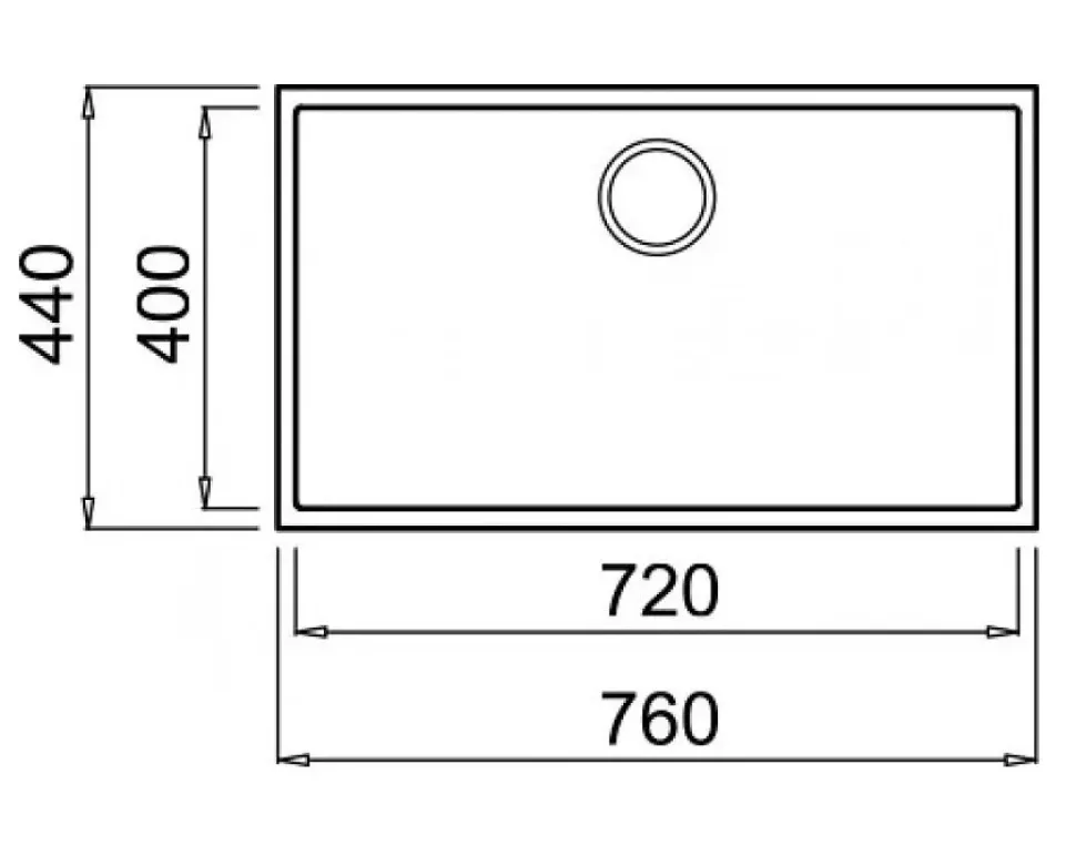 Lavello Quadra 130 sottotop Elleci a prezzi convenienti