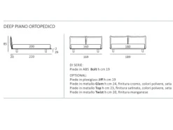 Letto * deep piano ortopedico di Samoa scontato del 35%