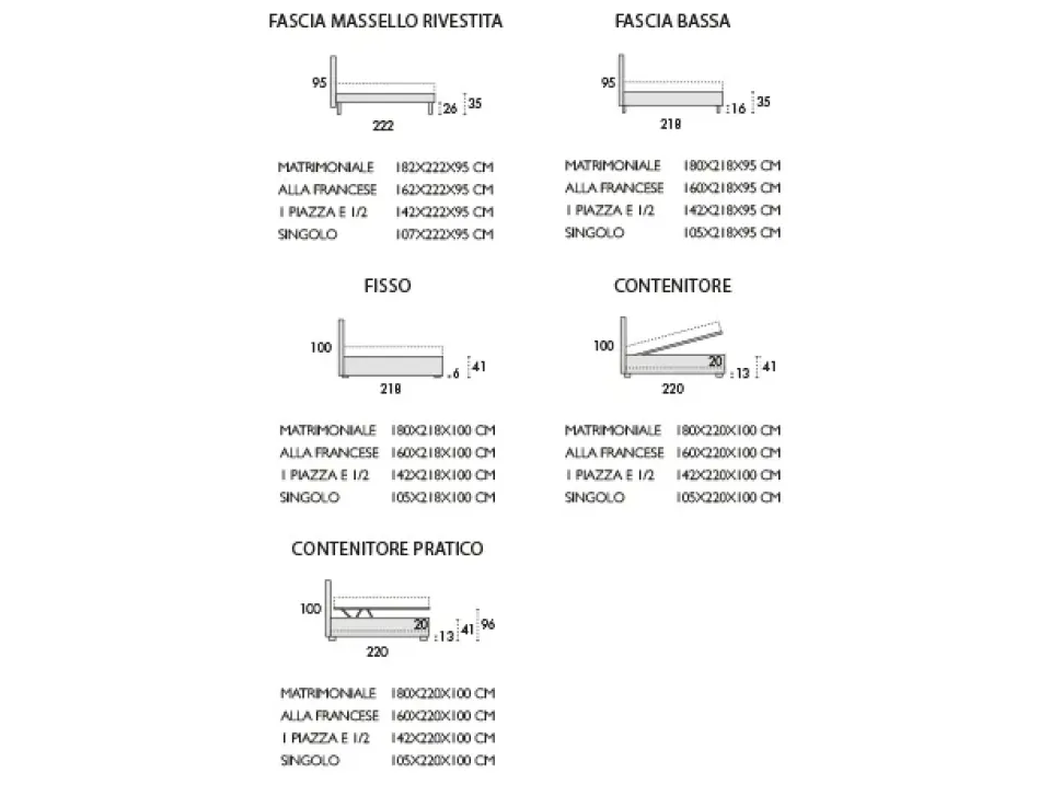 LETTO Alena Nefi in OFFERTA OUTLET - 30%