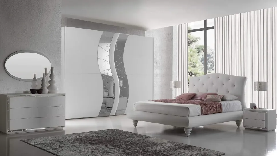 Letto classico con giroletto Virgo Artigianale a prezzo ribassato