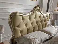 Letto classico Letto con contenitore e legno in foglia oro Md work scontato 41%