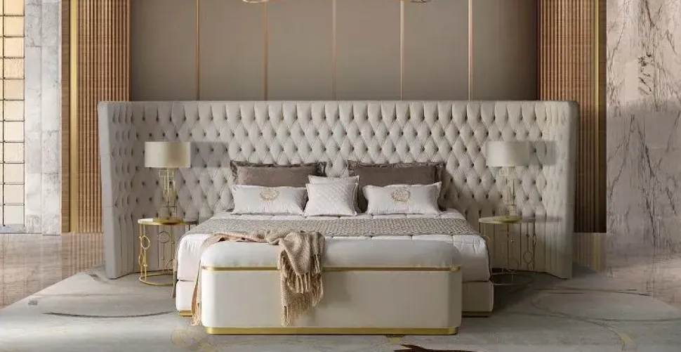 Letto classico Letto maxi rivestimento magic clean luxury Md work scontato 34%