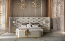 Letto classico Letto  maxi rivestimento magic clean luxury Md work scontato 34%