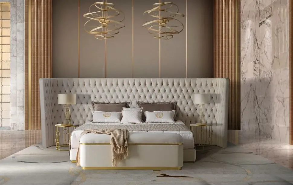 Letto classico Letto maxi rivestimento magic clean luxury Md work scontato 34%