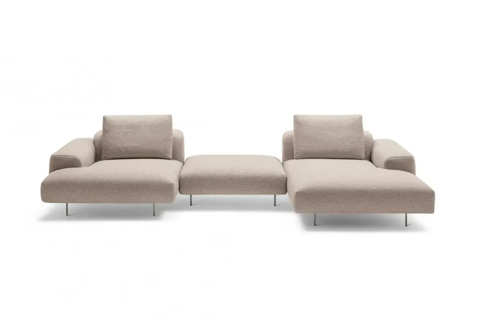 Letto con penisola Limitless Felis in Tessuto a 4388€