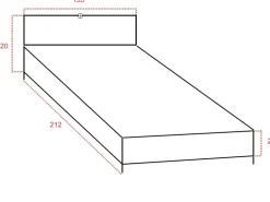 LETTO Dafne  Artigianale in OFFERTA OUTLET - 46%