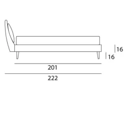Letto design Apus Cosmoletti con uno sconto esclusivo
