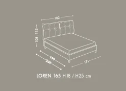 Letto design con contenitore Loren Oggioni a prezzo ribassato