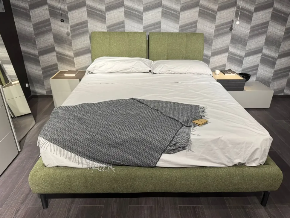 Letto design con contenitore Tecum Novaluna a prezzo scontato