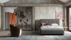 Letto design con contenitore Love Le comfort a prezzo scontato