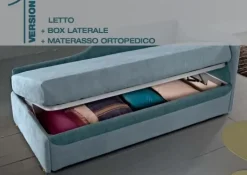 Letto design con contenitore Maya  Twils a prezzo ribassato