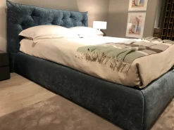 Letto design con contenitore Impunto Pianca a prezzo scontato