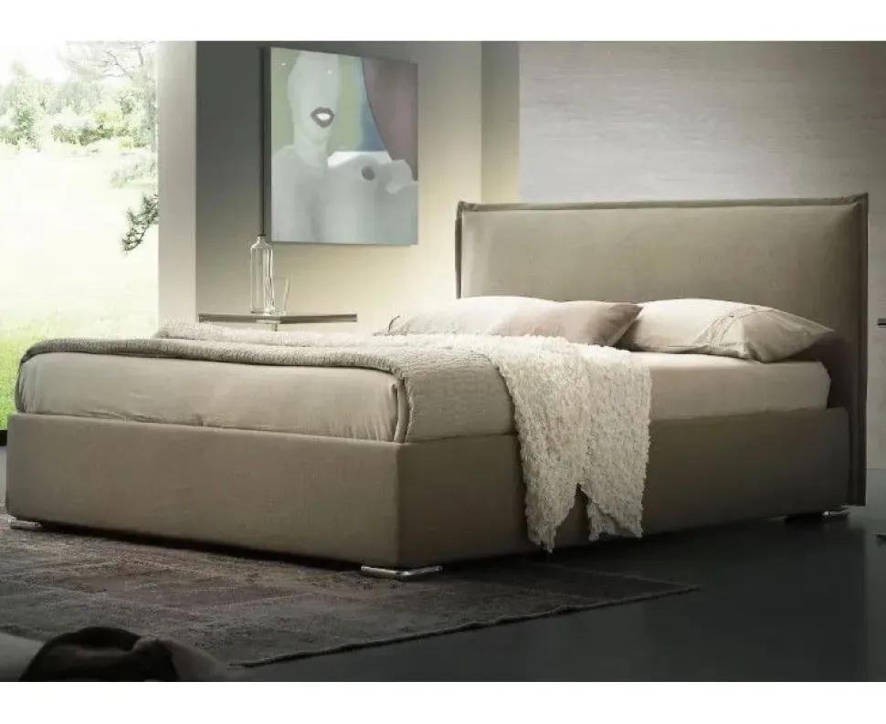 Letto design con contenitore Michelle Ergogreen a prezzo ribassato