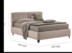 Letto design con contenitore Loft V&nice a prezzo scontato