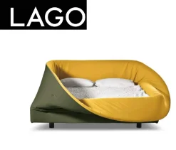 Letto design con giroletto Colletto Lago a prezzo scontato