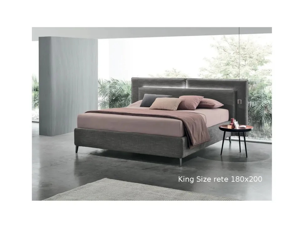 Letto design con giroletto Monroe V&nice a prezzo ribassato