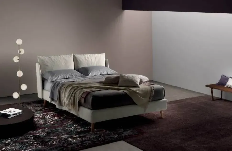 Letto design con giroletto Fun double lift Samoa a prezzo scontato