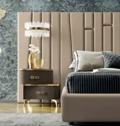 Letto design con giroletto Letto luxury maxi testata Md work a prezzo scontato