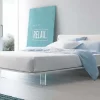 Letto design con piedini Filo Pianca a prezzo scontato