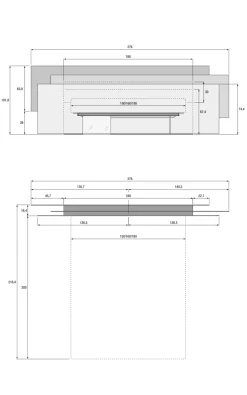 Letto design con piedini Vele_bed Lago a prezzo ribassato