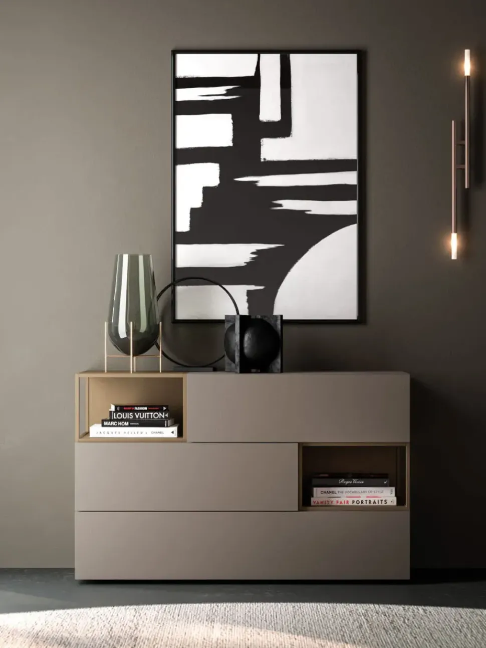 Letto design con piedini giako compongo night 05 Orme a prezzo scontato