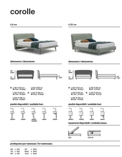 Letto design Corolle Bolzan con un ribasso del 28%