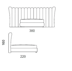 Letto design Letto luxury maxi italy Md work con un ribasso esclusivo