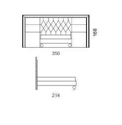Letto design Luxury bed italy  Md work scontato 39%