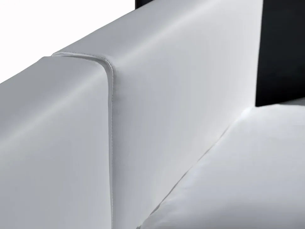 Letto imbottito con contenitore Porto Artigianale a prezzo ribassato