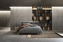 Letto imbottito con contenitore Charlie Artigianale a prezzo ribassato