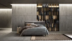 Letto imbottito con contenitore Charlie Artigianale a prezzo ribassato