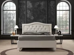 Letto imbottito con contenitore Nabucco Artigiana letti a prezzo ribassato