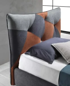 Letto imbottito con contenitore Spring Artigianale a prezzo ribassato