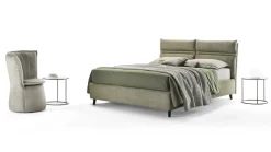 Letto imbottito con contenitore Linus Rosini a prezzo scontato