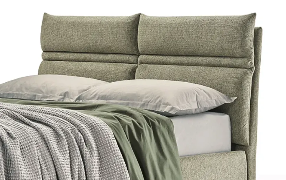 Letto imbottito con contenitore Linus Rosini a prezzo scontato