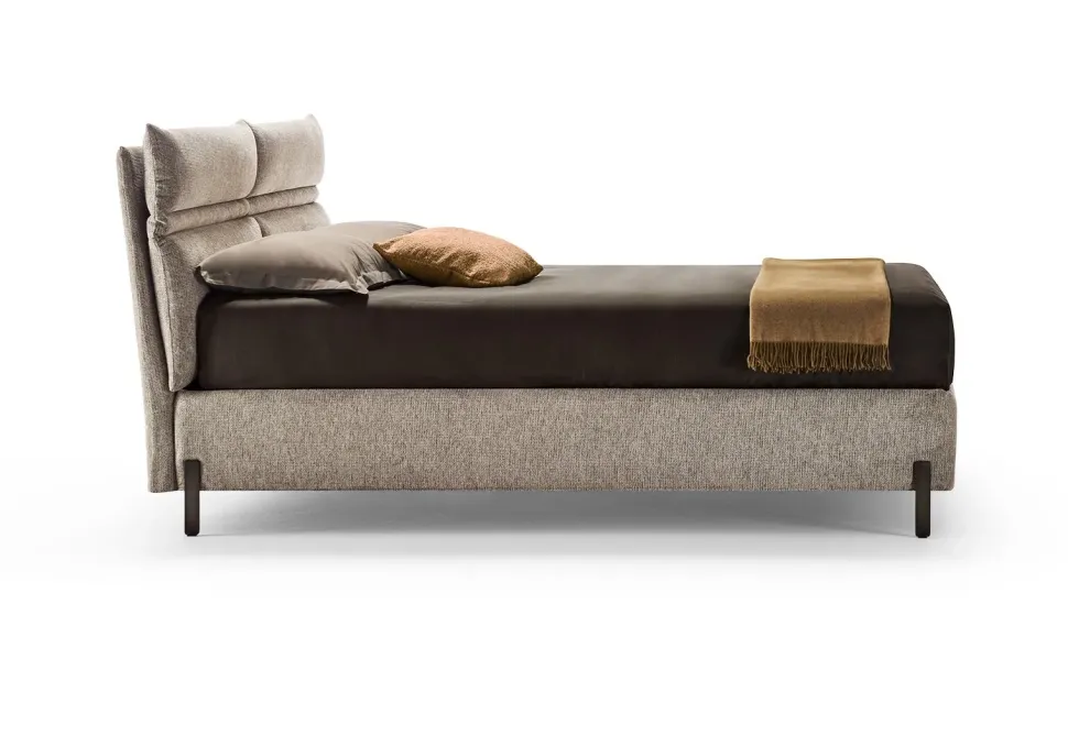 Letto imbottito con contenitore Linus Rosini a prezzo scontato