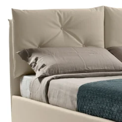 Letto imbottito con contenitore Francisco pronta consegna Md work a prezzo scontato