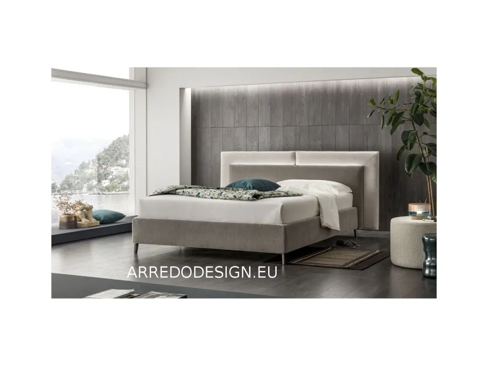 Letto imbottito con contenitore Monroe V&nice a prezzo scontato